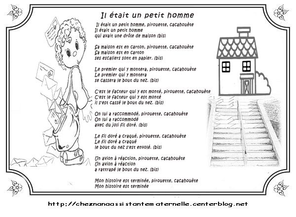 Paroles Il Etait Un Petit Homme